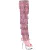 Pleaser - DELIGHT3017HGRSF Bottes cuissardes à plateforme - Rose Product image
